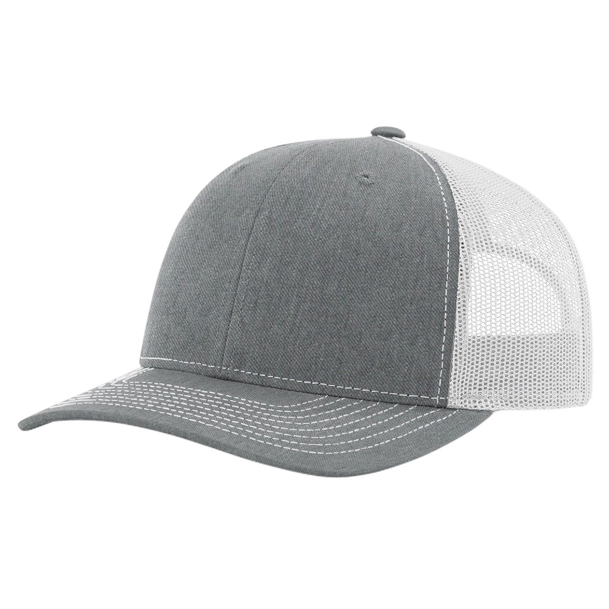 Heather Grey/White  Richardson 112- 15.99 Each (Sold by the dozen)